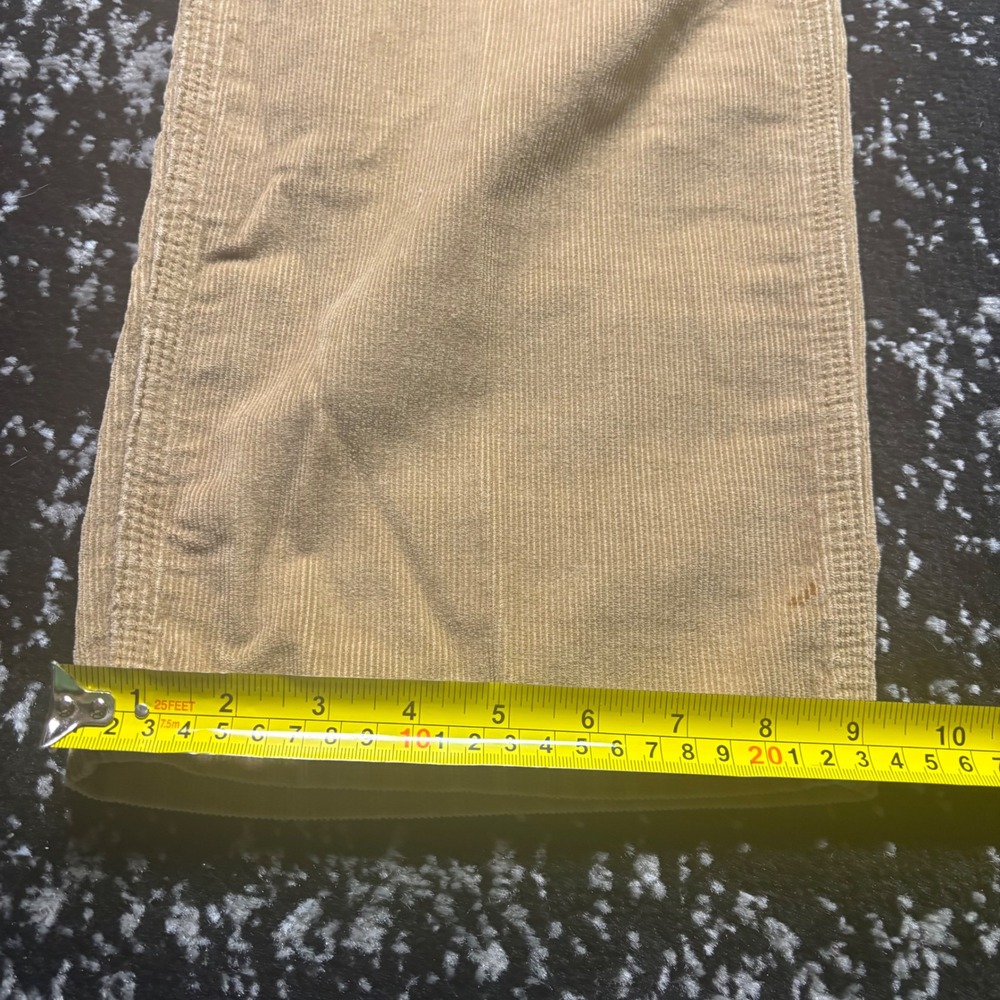 Vintage Gap Carpenter Pants Mens 34x32 Tan Corduroy Y2K Wide Leg Utility - Picture 7 of 8